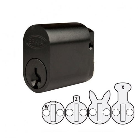 Brava 570 Oval Cylinder 6 Pin with X W Z and Rabbit Cams - primehardware