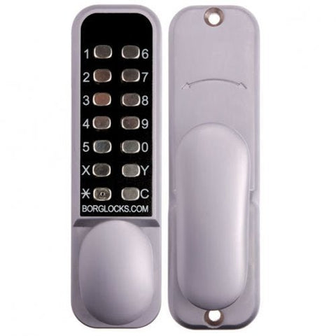 BORG DIGITAL DOOR LOCK BL2201SCECP KNOB KEYLESS ENTRY SATIN CHROME - primehardware