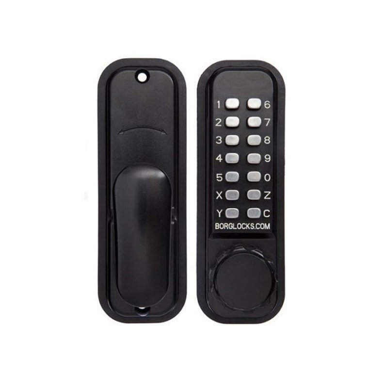 BORG DIGITAL DOOR LOCK KEYLESS MARINE GRADE PRO BLACK BL2601MGPRO - primehardware