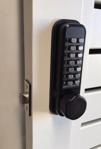 BORG DIGITAL DOOR LOCK KEYLESS MARINE GRADE PRO BLACK BL2601MGPRO - primehardware