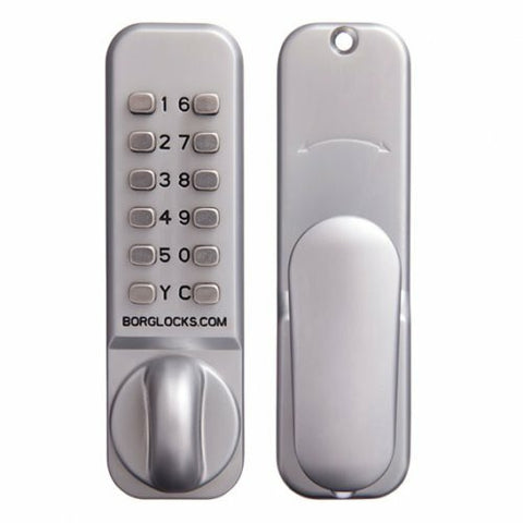 BORG DIGITAL DOOR LOCK BL2901SC 60MM BACKSET EASICODE KEYLESS ENTRY KNOB - primehardware