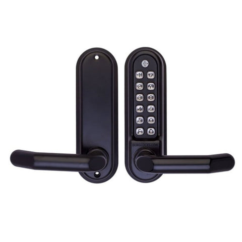 BORG DIGITAL LOCK 5001 MARINE GRADE PRO LEVER BLACK BL5001MGPROECP - primehardware