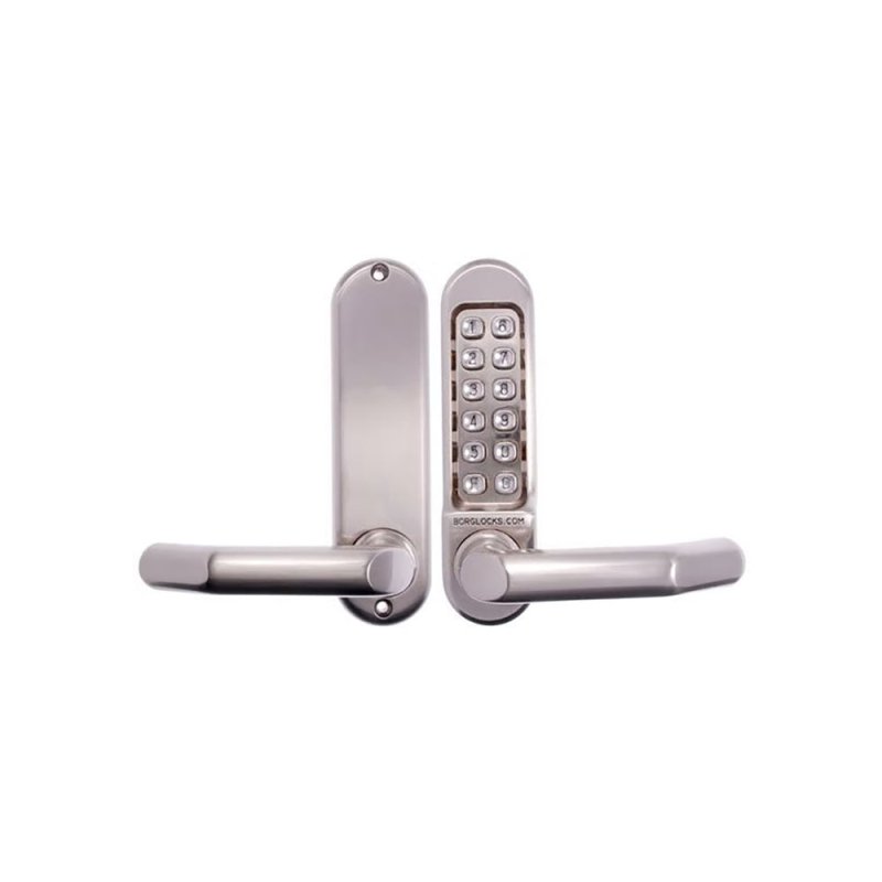 BORG DIGITAL DOOR LOCK KEYLESS FIRE RATED STAINLESS STEEL BL5001SS - primehardware