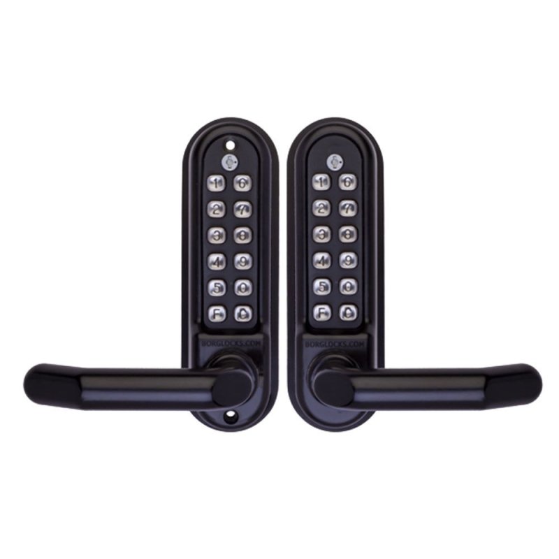 BORG DIGITAL LOCK MARINE GRADE PRO LEVER BLACK BL5051MGPROECP - primehardware