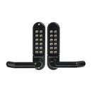 BORG DIGITAL DOOR LOCK LEVER MARINE GRADE PRO BACK TO BACK BLACK BL5051MGPRO - primehardware