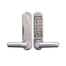 BORG DIGITAL DOOR LOCK LEVER KEYLESS MARINE GRADE CHROME PLATE BL5201MG - primehardware