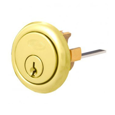 Brava 201 Cylinder Door Lock Polished Brass - primehardware