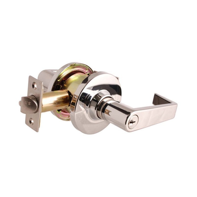 Brava Metro Fire Rated Entrance Lever Set 70mm Backset Chrome Plate Keyed to Differ - primehardware