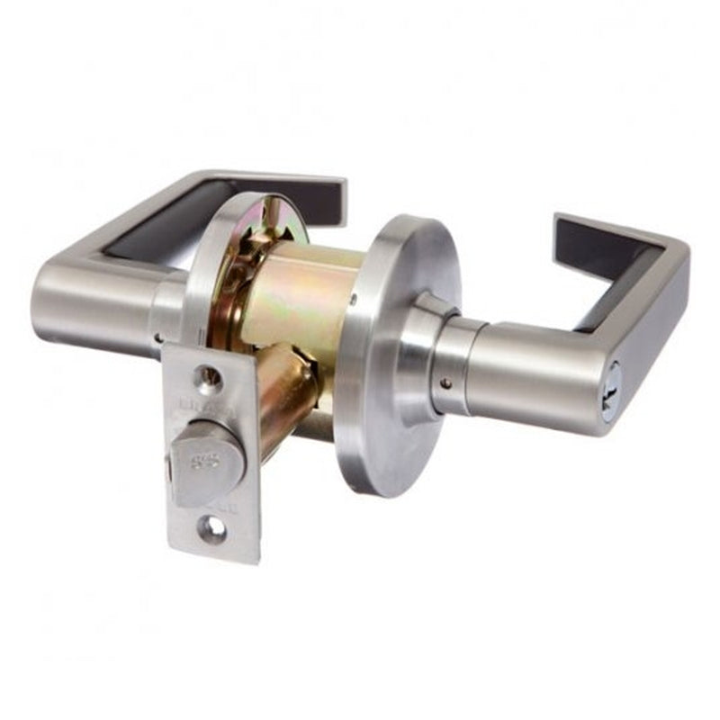 BRAVA METRO ENTRANCE LEVER SET FIRE RATED 60MM BACKSET KEYED ALIKE EL6000SC60