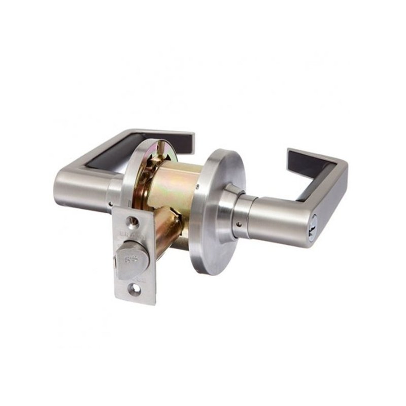 Brava Metro Fire Rated Storeroom Lever Set 70mm Keyed Alike Satin Chrome - primehardware
