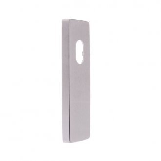 Lockwood 1800SC Square Endplate with Cylinder Hole and Satin Chrome Finish - primehardware