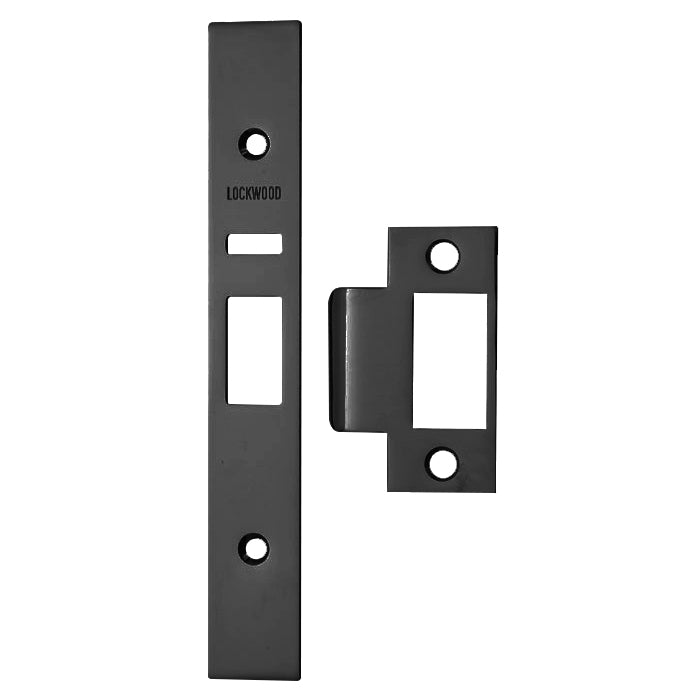 Lockwood Face plate and Strike plate 3570 - PCKIT Finish Kit for 3572(Black) - primehardware
