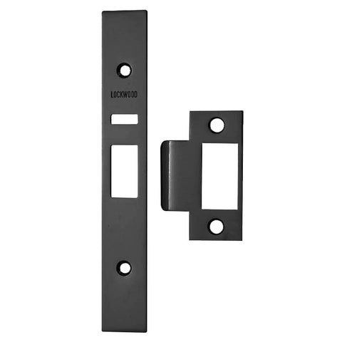 Lockwood Face plate and Strike plate 3570 - PCKIT Finish Kit for 3572(Black) - primehardware