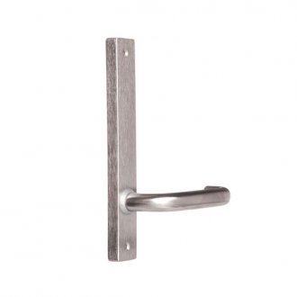Lockwood 4905/70SC Satin Chrome Square End Plate with 70 Lever - primehardware
