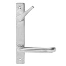 Lockwood 4939/70SC Square End Plate with Accessible Turn and 70 Lever - Satin Chrome - primehardware