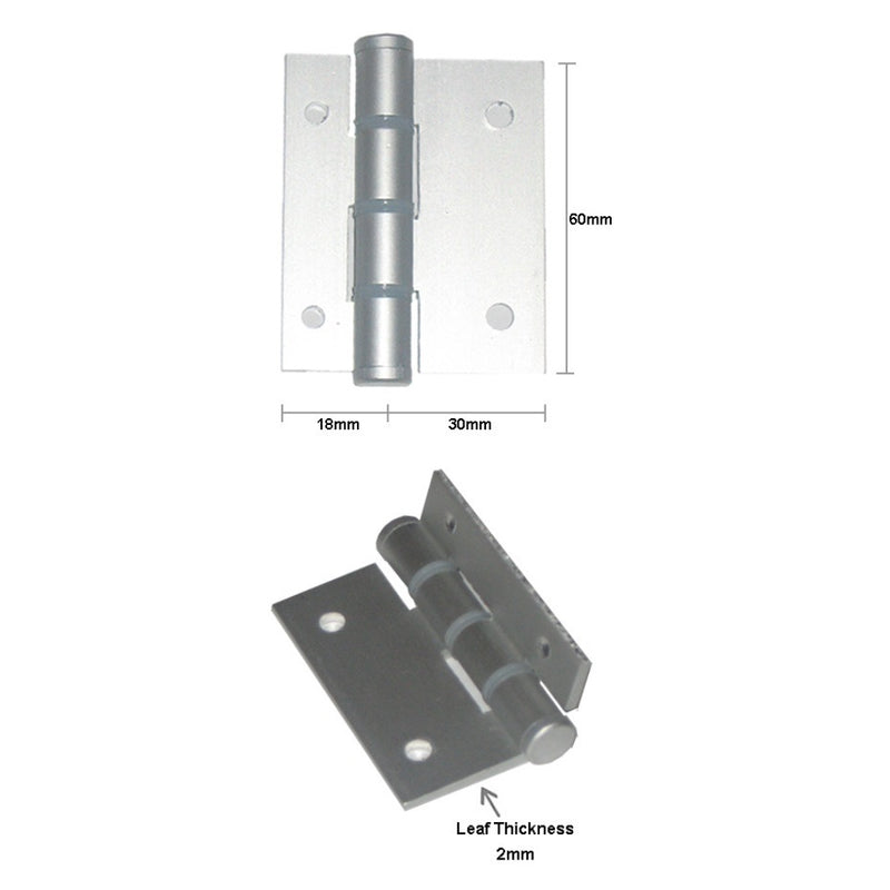 **10 PACK** MCCALLUM WINDOW AND SHOWER SCREEN DOOR HINGE SATIN A170 AB70