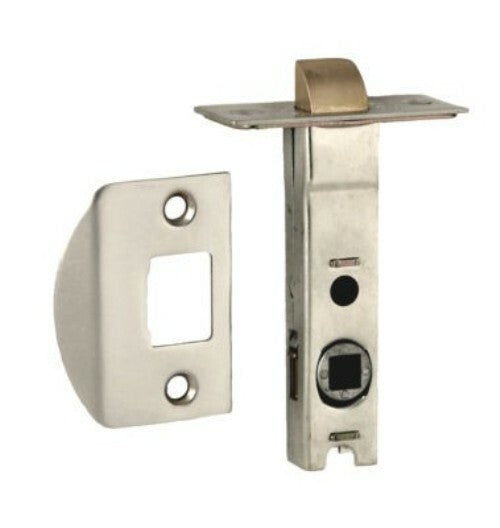 NIDUS TUBULAR LATCH POLISHED CHROME 60MM BACKSET DOUBLE SPRUNG LATDS60CP