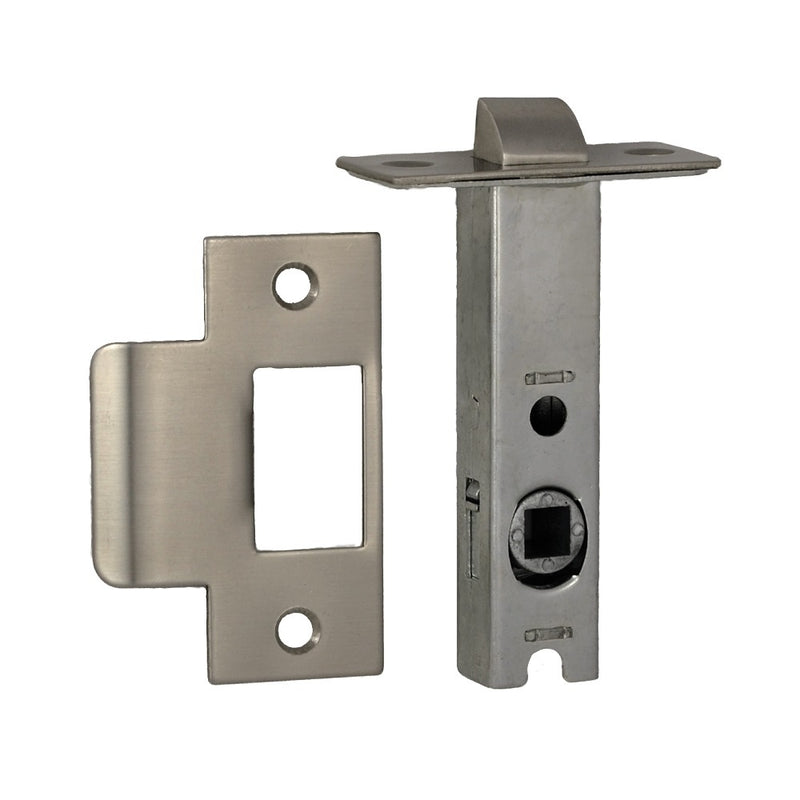 NIDUS TUBULAR LATCH 60MM BACKSET DOUBLE SPRUNG STAINLESS STEEL LATDS60SS