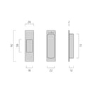 MARDECO 'M' SERIES END PULL - AVAILABLE IN VARIOUS FINISHES - primehardware