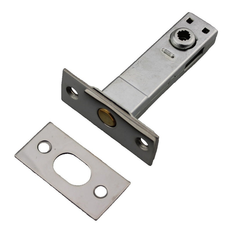 NIDUS PRIVACY BOLT PL60-4-PSS 4MM STAR CAM 60MM BACKSET POLISHED STAINLESS STEEL