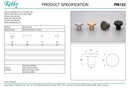 KETHY PM123 CABINET BELL KNOBS 30MM