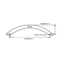 KETHY S709 CABINET BOW HANDLE STAINLESS STEEL