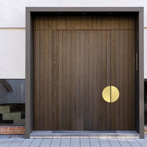 AUSTYLE HALF CIRCLE ENTRANCE DOOR PULL HANDLE - AVAILABLE IN VARIOUS FINISHES & SIZES - primehardware