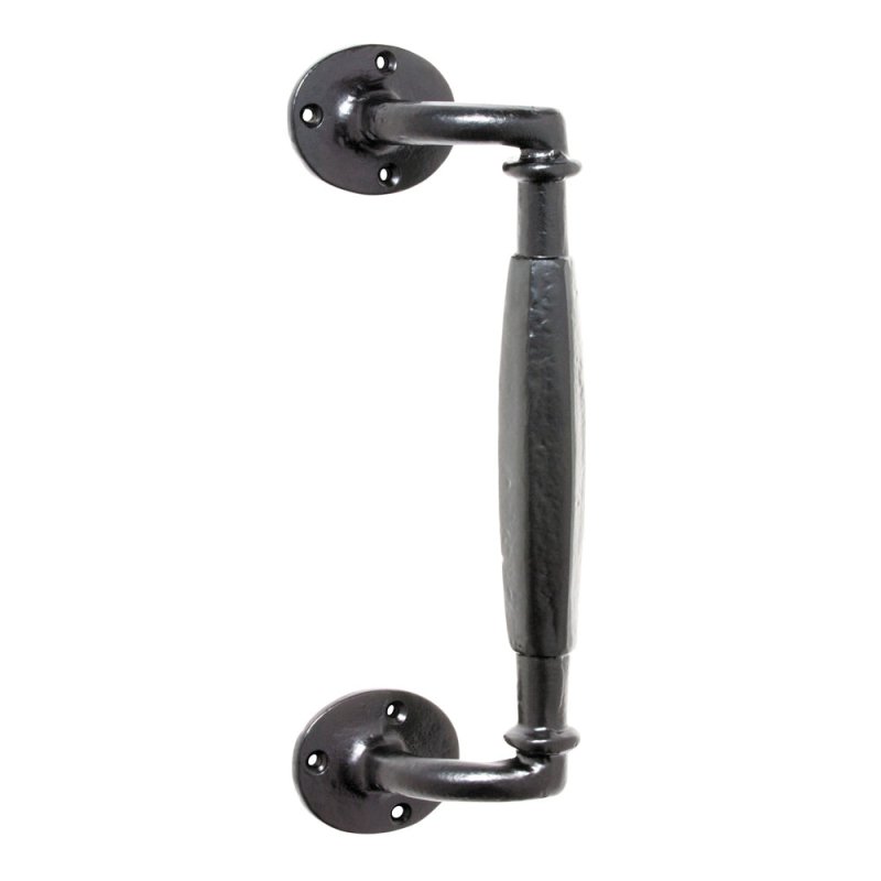 TRADCO IRON OFFSET PULL HANDLE 265X60MM MATT BLACK 1867 - primehardware