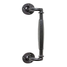 TRADCO IRON OFFSET PULL HANDLE 265X60MM MATT BLACK 1867