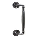 TRADCO IRON OFFSET PULL HANDLE 265X60MM MATT BLACK 1867 - primehardware