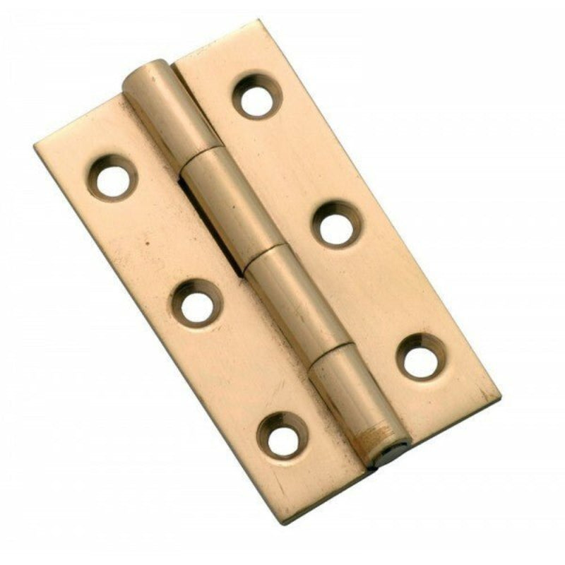 Tradco 3752Pb Hinge Fixed Pin Polished Brass 50X28Mm - primehardware