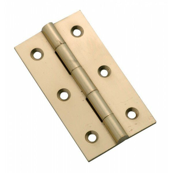 TRADCO 3753PB HINGE FIXED PIN POLISHED BRASS 63X35MM - primehardware