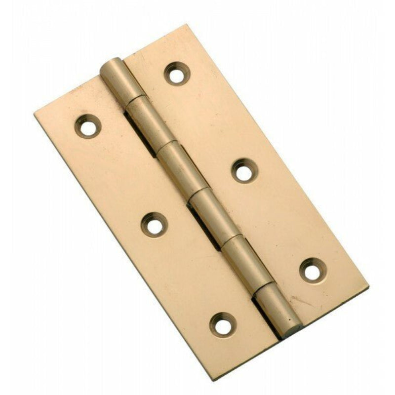 Tradco 3754Pb Hinge Fixed Pin Polished Brass 76X41Mm - primehardware