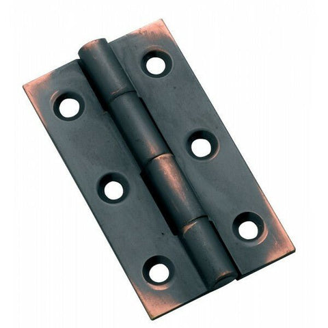 TRADCO 3792AC HINGE FIXED PIN ANTIQUE COPPER 50X28MM - primehardware