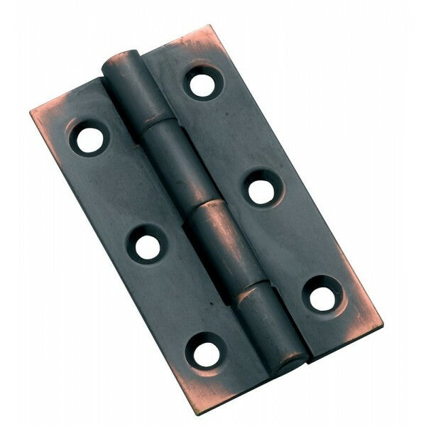 TRADCO 3792AC HINGE FIXED PIN ANTIQUE COPPER 50X28MM
