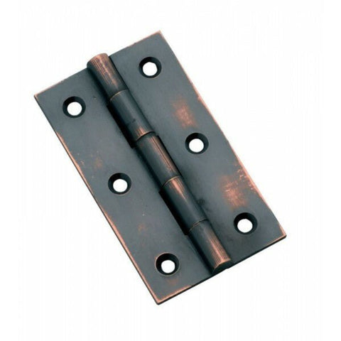 TRADCO 3793AC HINGE FIXED PIN ANTIQUE COPPER 63X35MM - primehardware