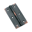 TRADCO FIXED PIN CABINET HINGE 76X41MM ANTIQUE COPPER 3794 - primehardware
