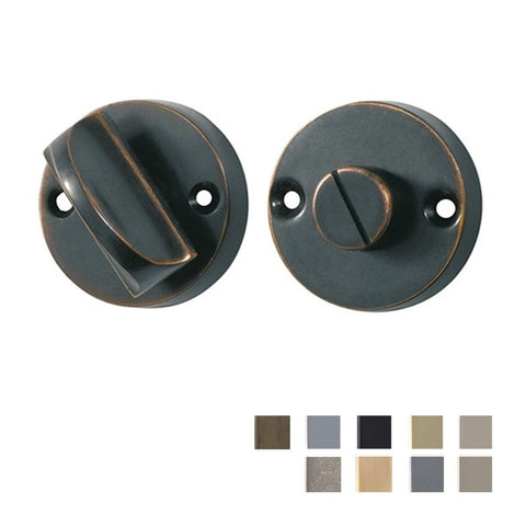 TRADCO ROUND PRIVACY TURN - AVAILABLE IN VARIOUS FINISHES - primehardware