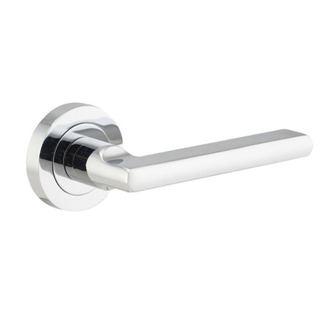 Iver Baltimore Door Lever Handle On Round Rose