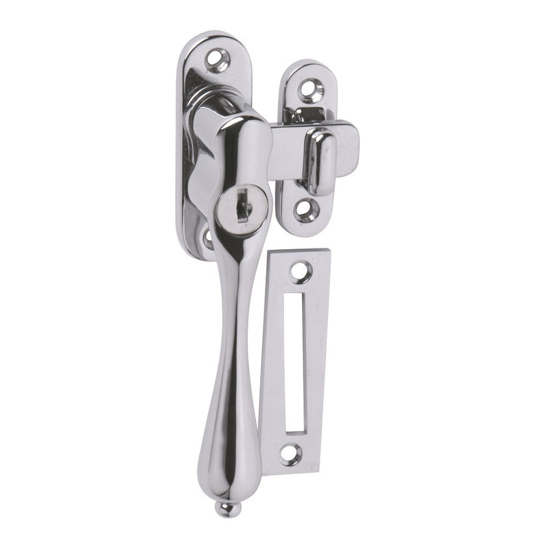 TRADCO LOCKING CASEMENT FASTENERS KEY OPERATED - AVAILABLE IN VARIOUS FINISHES