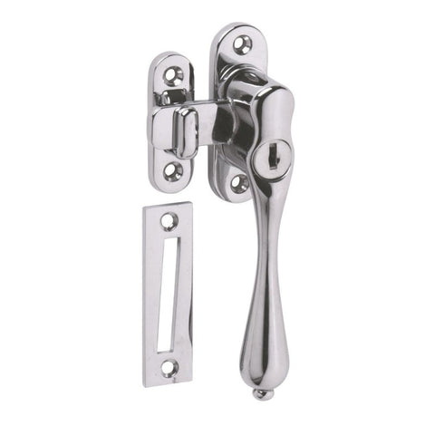 TRADCO LOCKING CASEMENT FASTENERS KEY OPERATED - AVAILABLE IN VARIOUS FINISHES - primehardware