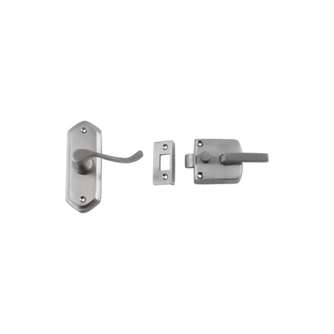 TRADCO SCREEN DOOR LATCH SATIN CHROME RH EXTERNAL TD2059 - primehardware