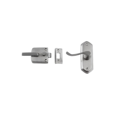 TRADCO SCREEN DOOR LATCH SATIN CHROME LH EXTERNAL TD2060 - primehardware