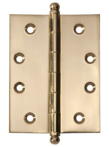 Tradco Td2478 Polished Brass Loose Pin Ball Hinge 100 X 75 Mm