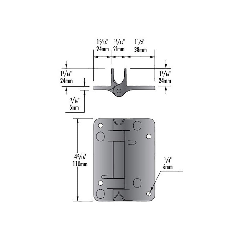 D&D KWIKFIT KFP PLAIN PIVOT NON-TENSIONED GATE HINGE SWIMMING POOL **PAIR**