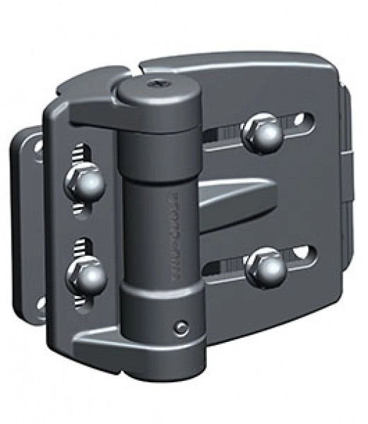 D&D TRUCLOSE TCAMA2RND SELF CLOSING MINI MULTI ADJUST ROUND POST GATE HINGE