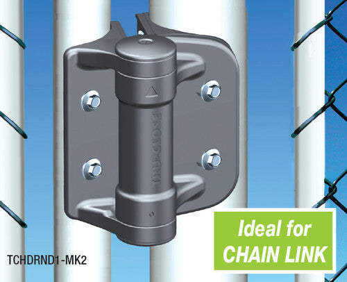 D&D TRUCLOSE TCHDRND1-S3 SELF CLOSING VARIOUS ROUND POST HEAVY DUTY GATE HINGE (PREVIOUSLY TCHDRND1-MK2)