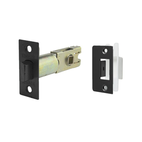 Zanda Tubular Latch 60mm Backset Matt Black 1131BLK - primehardware