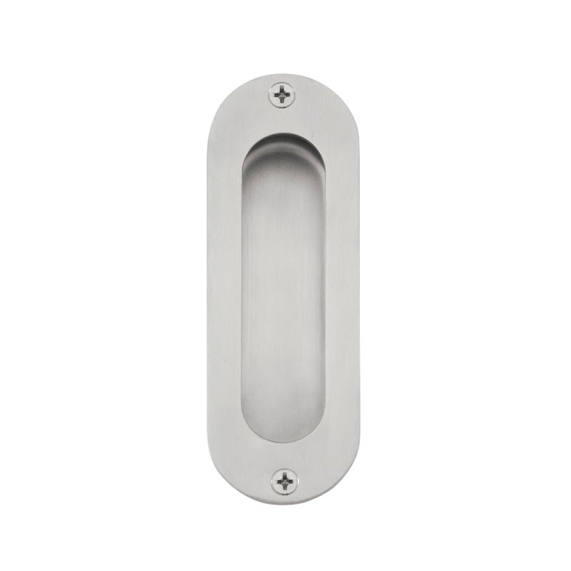 Zanda 5228SS Oval Flush Pull Visible Fix Stainless Steel 120x40x11mm - primehardware
