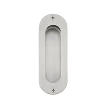 Zanda Oval Flush Pull Visible Fix 120x40mm Stainless Steel